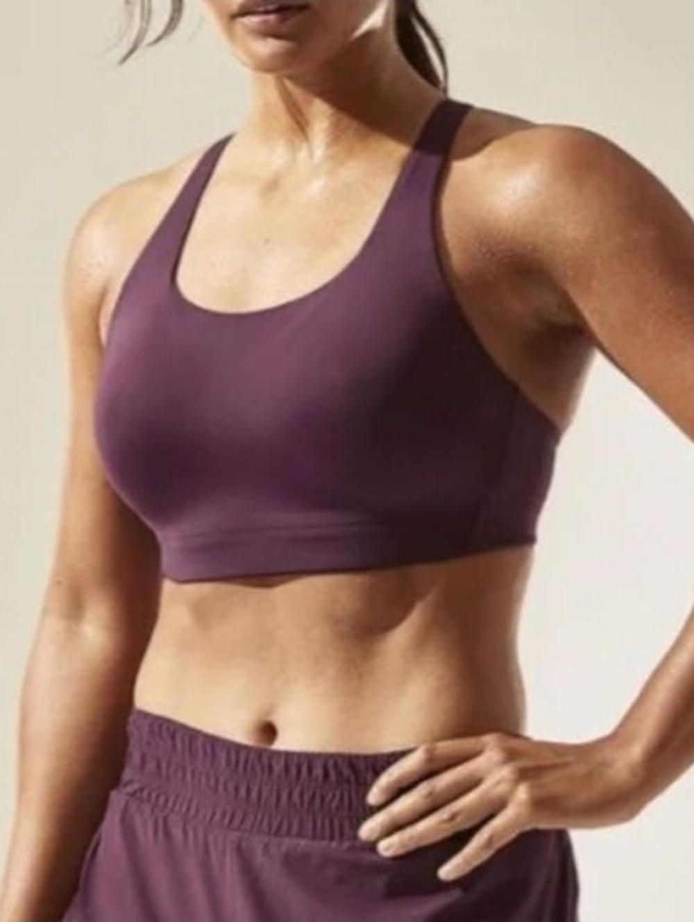 Athleta Advance Sports Bra Agate Purple Sz 32DD